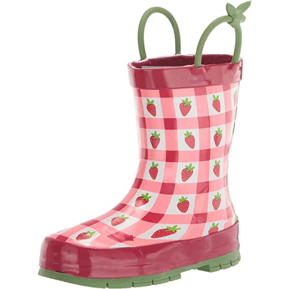 Western Chief Kid's Gingham Strawberry Rain Boot
